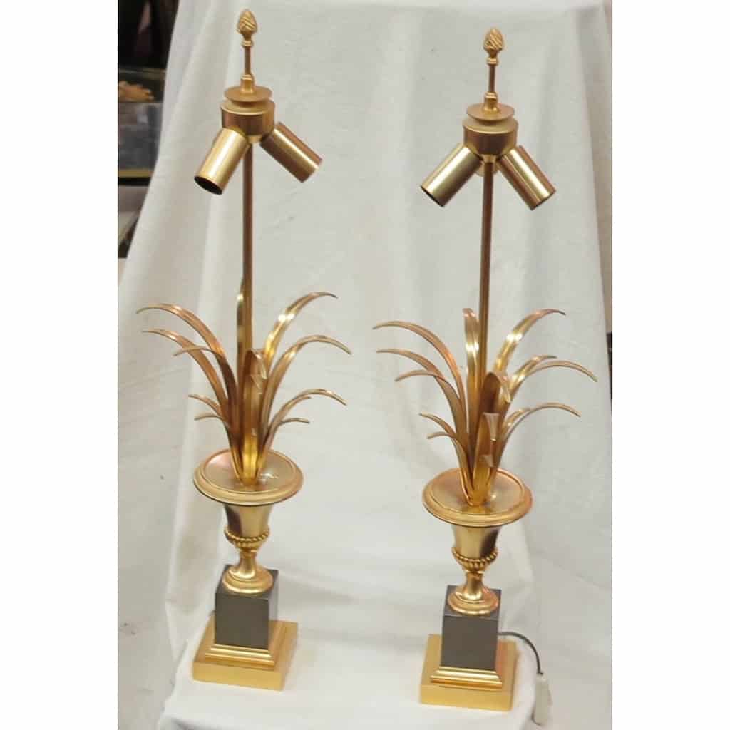 1970′ Paire de Lampes Style Maison Charles | Biron 1970′ Paire de Lampes Style Maison Charles