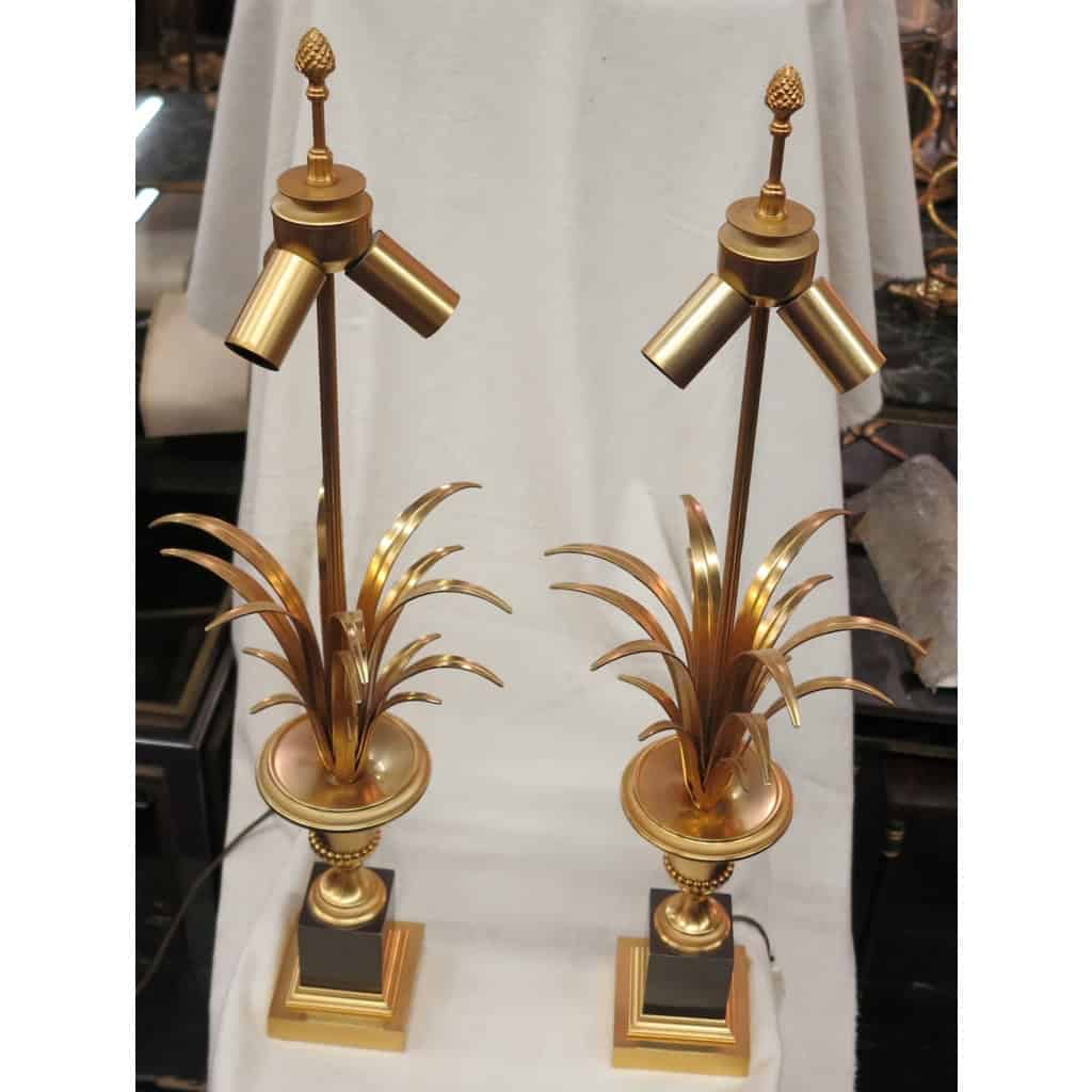 1970′ Paire de Lampes Style Maison Charles | Biron 1970′ Paire de Lampes Style Maison Charles