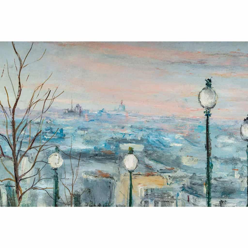 Serge Belloni (1925-2005) dit Le peintre de Paris Le Moulin de la Galette huile sur toile vers 1961 | Biron Serge Belloni (1925-2005) dit Le peintre de Paris Le Moulin de la Galette huile sur toile vers 1961