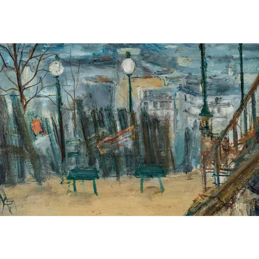 Serge Belloni (1925-2005) dit Le peintre de Paris Le Moulin de la Galette huile sur toile vers 1961 | Biron Serge Belloni (1925-2005) dit Le peintre de Paris Le Moulin de la Galette huile sur toile vers 1961
