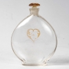 Flacon « L’Amour dans le Coeur » verre blanc patiné sépia de René LALIQUE pour Arys | Biron ||||||
