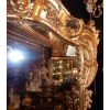 1850′ Miroir de Style Louis 15 en Bois Doré Glace Mercure 13