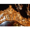 1850′ Miroir de Style Louis 15 en Bois Doré Glace Mercure 14