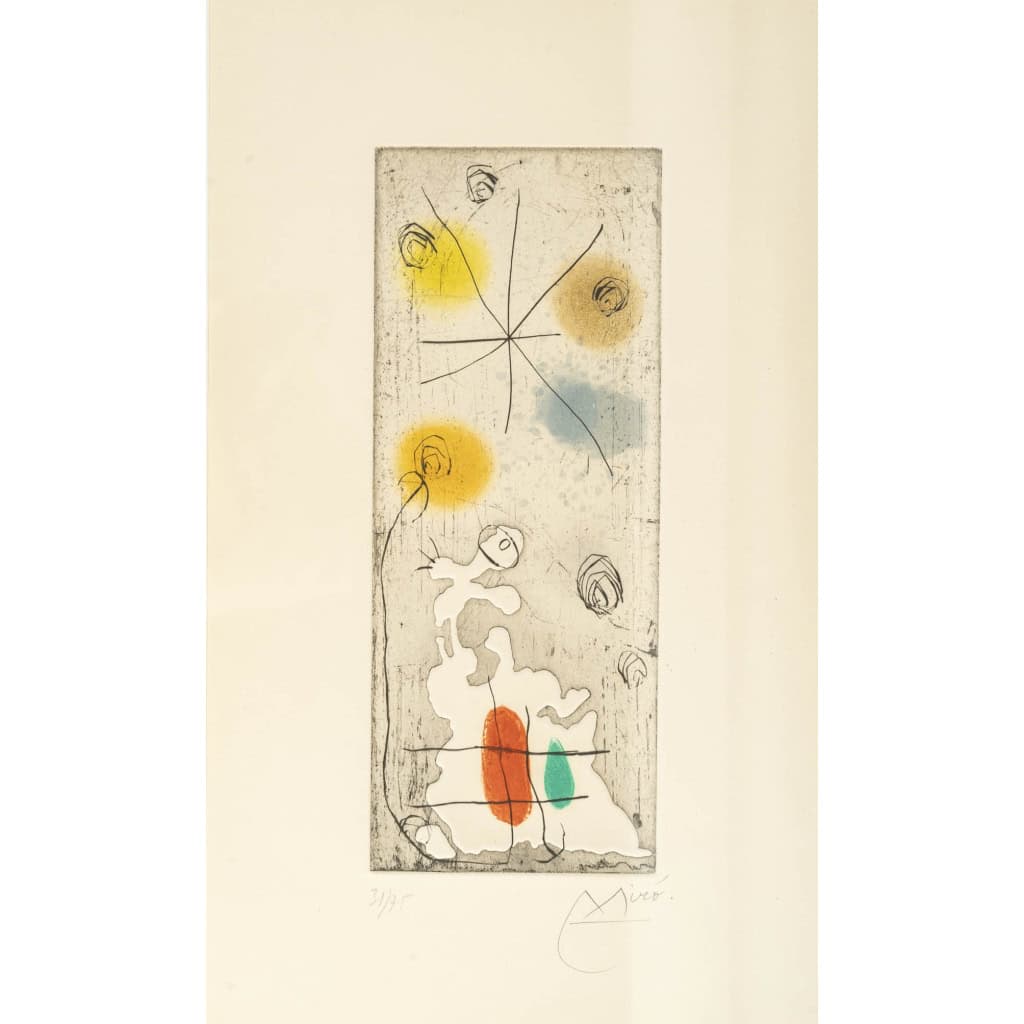 JOAN MIRO, La Petite Barrière, 1967 | Biron JOAN MIRO, La Petite Barrière, 1967