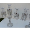 1950′ Paire de Chandeliers Avec 2 Branches Socles Perlés Et Signés En Relief BACCARAT | Biron 1950′ Paire de Chandeliers Avec 2 Branches Socles Perlés Et Signés En Relief BACCARAT