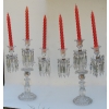 1950′ Paire de Chandeliers Avec 2 Branches Socles Perlés Et Signés En Relief BACCARAT | Biron 1950′ Paire de Chandeliers Avec 2 Branches Socles Perlés Et Signés En Relief BACCARAT