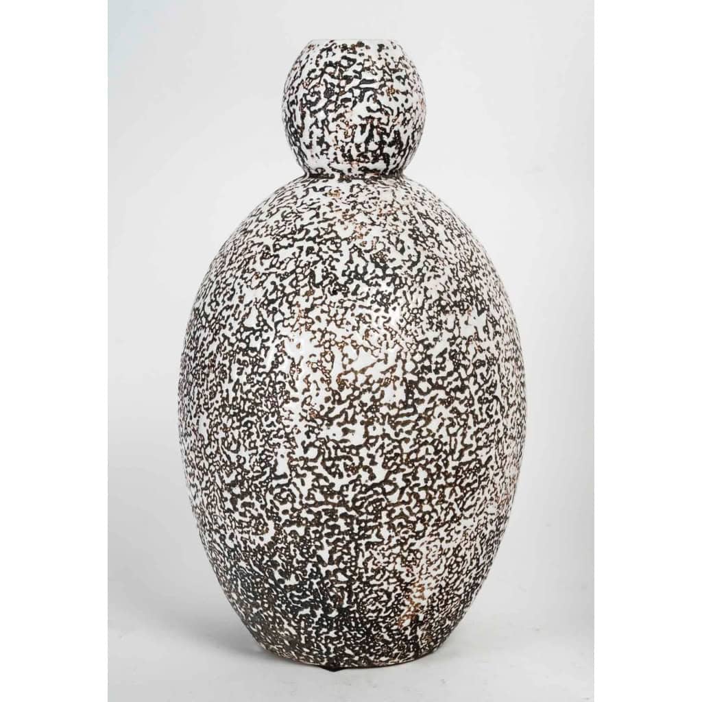 Primavera, Impressionnante Paire de Vases en Terre Cuite Emaillée vers 1925 | Biron Primavera, Impressionnante Paire de Vases en Terre Cuite Emaillée vers 1925