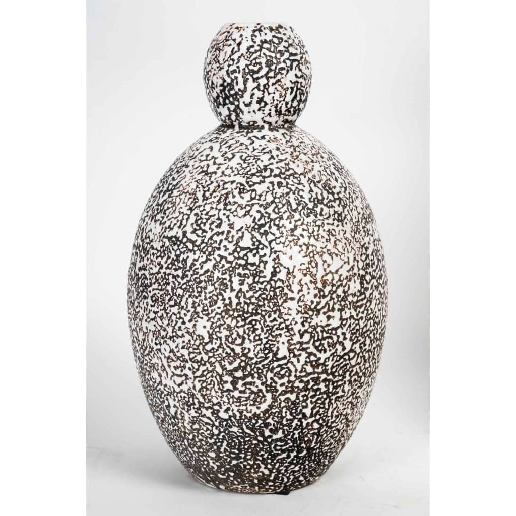 Primavera, Impressionnante Paire de Vases en Terre Cuite Emaillée vers 1925 | Biron Primavera, Impressionnante Paire de Vases en Terre Cuite Emaillée vers 1925