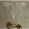 1870′ Paire de Cornets Baccarat Ou Similaires Monture Bronze, Monogramme a la Couronne 28