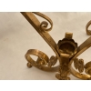1870′ Paire de Cornets Baccarat Ou Similaires Monture Bronze, Monogramme a la Couronne 29