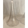 1870′ Paire de Cornets Baccarat Ou Similaires Monture Bronze, Monogramme a la Couronne 22