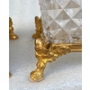1880′ Paire De Vases Baccarat , L’ Escalier De Cristal,Période Japonisante Socle Bronze Doré Signé 14