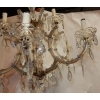 1950′ Lustre Cage En Cristal de Bohême 12 Lampes | Biron 1950′ Lustre Cage En Cristal de Bohême 12 Lampes