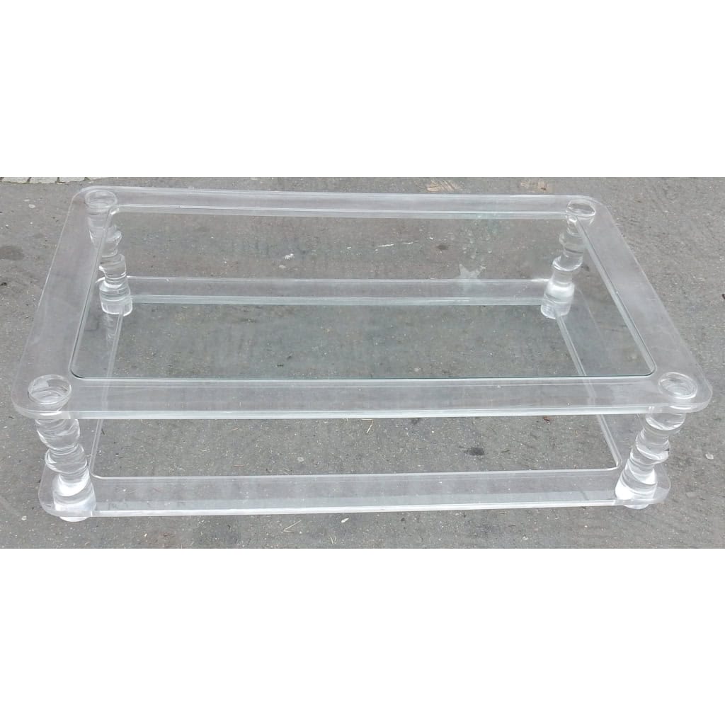 1970′ Table Basse Altuglas ROMEO 0m90X1m80 Modèle “MIRAGE”