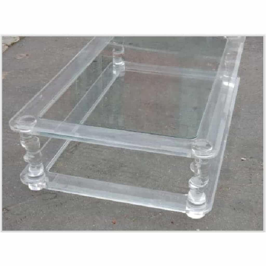 1970′ Table Basse Altuglas ROMEO 0m90X1m80 Modèle “MIRAGE”