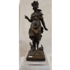 1890′ Statue Bronze Femme Signée Moreau | Biron ||||||||||