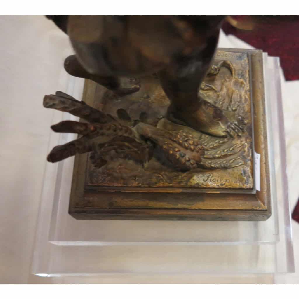 1890′ Statue Bronze Femme Signée Moreau | Biron 1890′ Statue Bronze Femme Signée Moreau