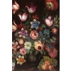 École française, Bouquet de tulipes, roses et fruits sur un entablement huile sur toile d’époque Napoléon III | Biron École française, Bouquet de tulipes, roses et fruits sur un entablement huile sur toile d'époque Napoléon III
