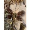 1970’ Applique Papillon en Bronze ou Laiton, Duval Brasseur Ou Isabelle Faure, 1 Ampoule, Ailes d’Agate | Biron 1970’ Applique Papillon en Bronze ou Laiton, Duval Brasseur Ou Isabelle Faure, 1 Ampoule, Ailes d’Agate