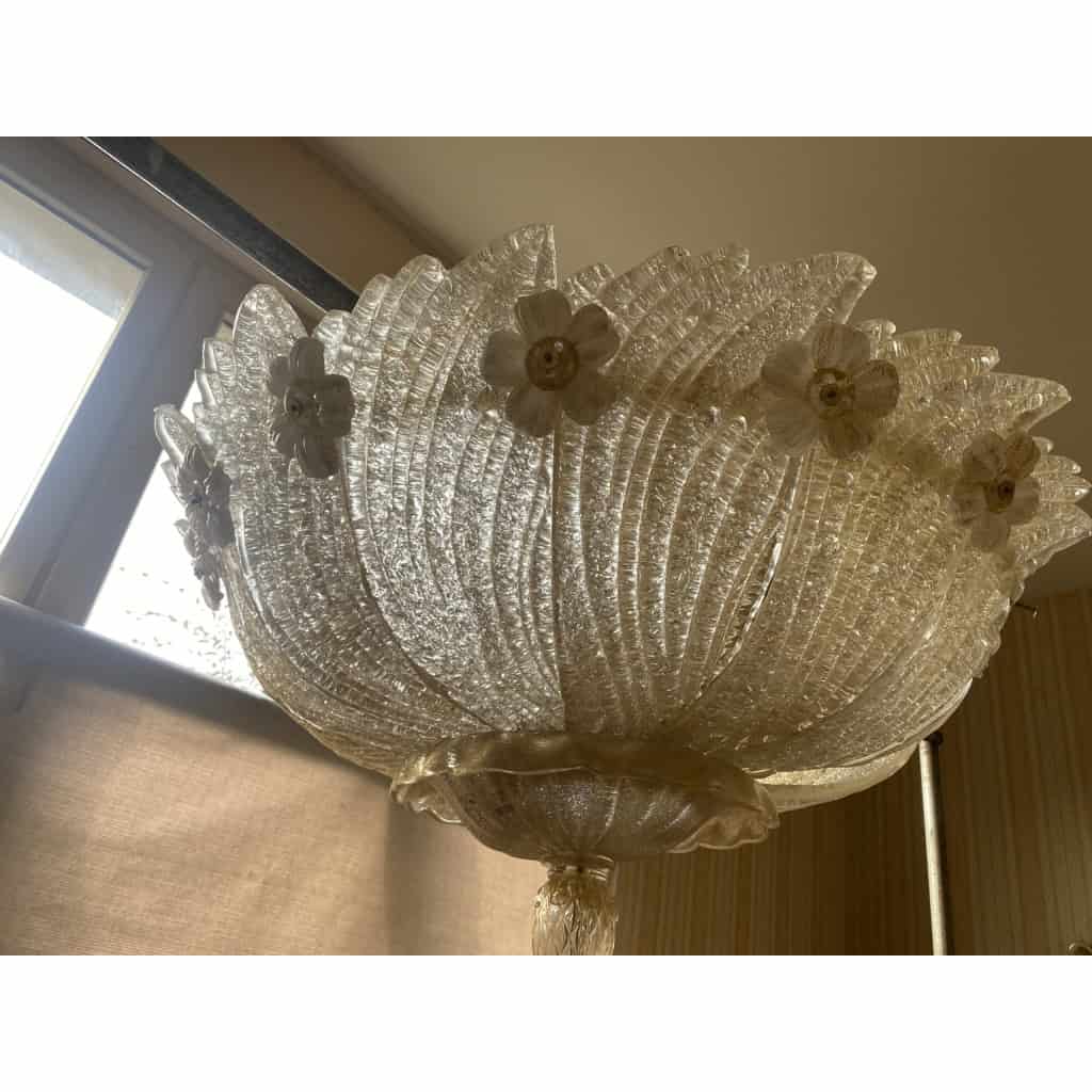 1970/80′ Plafonnier en Verre Ou Cristal De Murano Barovier & Toso | Biron 1970/80′ Plafonnier en Verre Ou Cristal De Murano Barovier & Toso