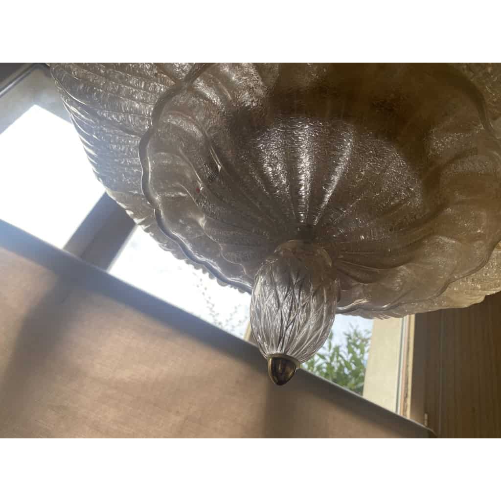 1970/80′ Plafonnier en Verre Ou Cristal De Murano Barovier & Toso | Biron 1970/80′ Plafonnier en Verre Ou Cristal De Murano Barovier & Toso