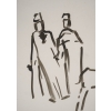 Dessin en lavis de l’artiste Evelyne Luez sur papier, XXème siècle. | Biron Dessin en lavis de l’artiste Evelyne Luez sur papier, XXème siècle.