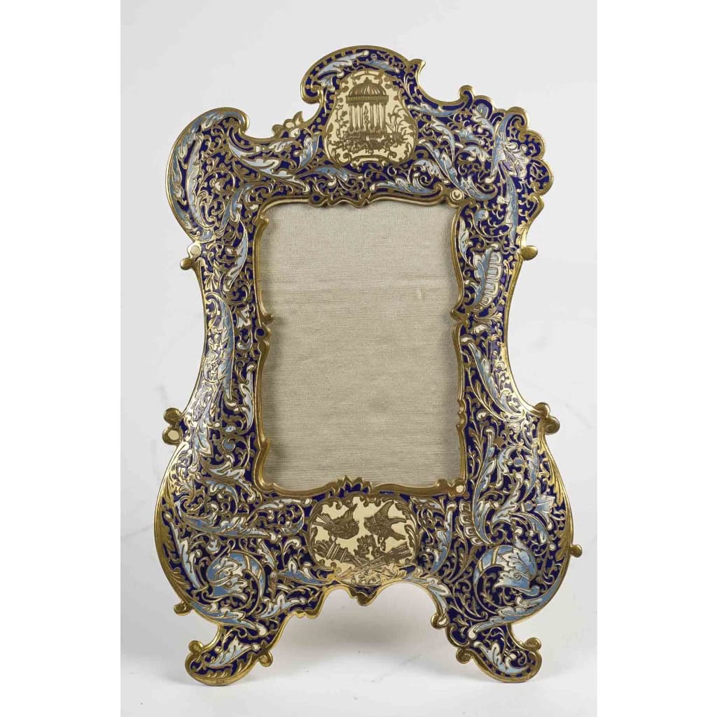 Un Cadre Photo En Bronze Cloisonné Fin XIXème Siècle | Biron Un Cadre Photo En Bronze Cloisonné Fin XIXème Siècle