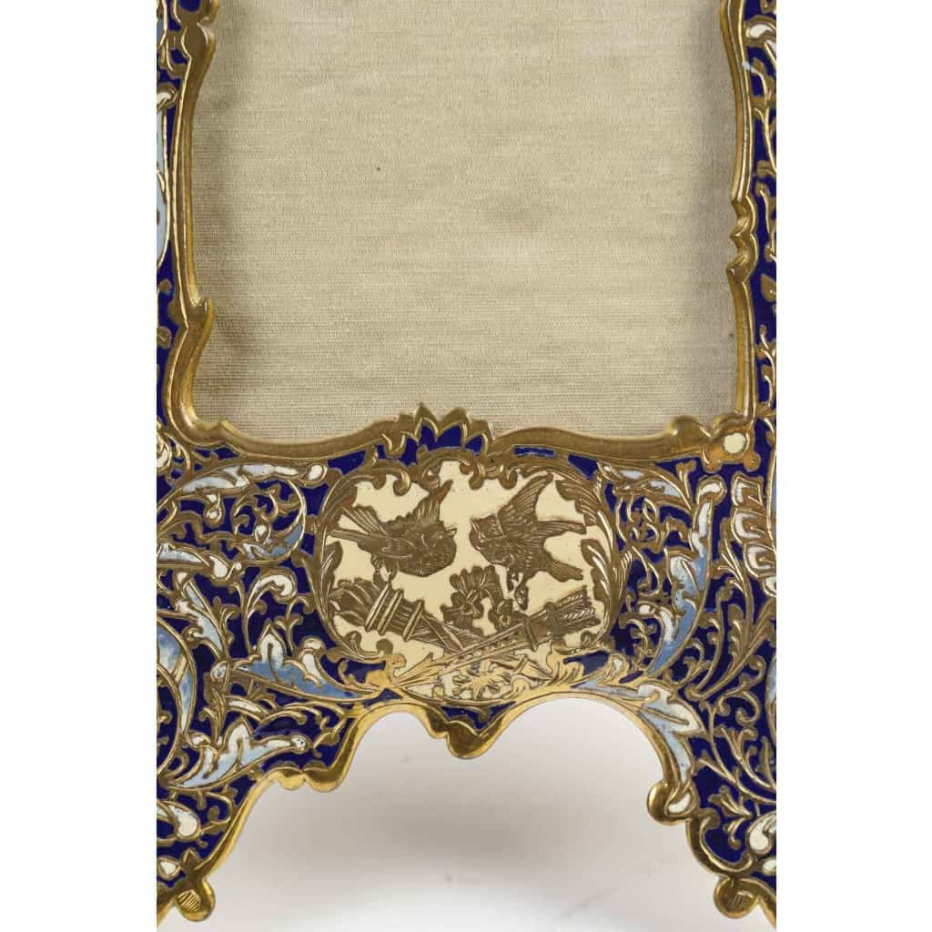 Un Cadre Photo En Bronze Cloisonné Fin XIXème Siècle | Biron Un Cadre Photo En Bronze Cloisonné Fin XIXème Siècle