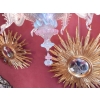 1970′ Lustre Murano Bleu et Rose | Biron 1970′ Lustre Murano Bleu et Rose