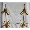 1950/70′ Paire de Lampes Opaline Blanche Style Charles
