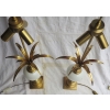 1950/70′ Paire de Lampes Opaline Blanche Style Charles