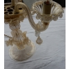 1950/70′ Chandelier en Cristal Murano à Feuilles d’Or | Biron 1950/70′ Chandelier en Cristal Murano à Feuilles d’Or