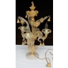 1950/70′ Chandelier en Cristal Murano à Feuilles d’Or | Biron 1950/70′ Chandelier en Cristal Murano à Feuilles d’Or