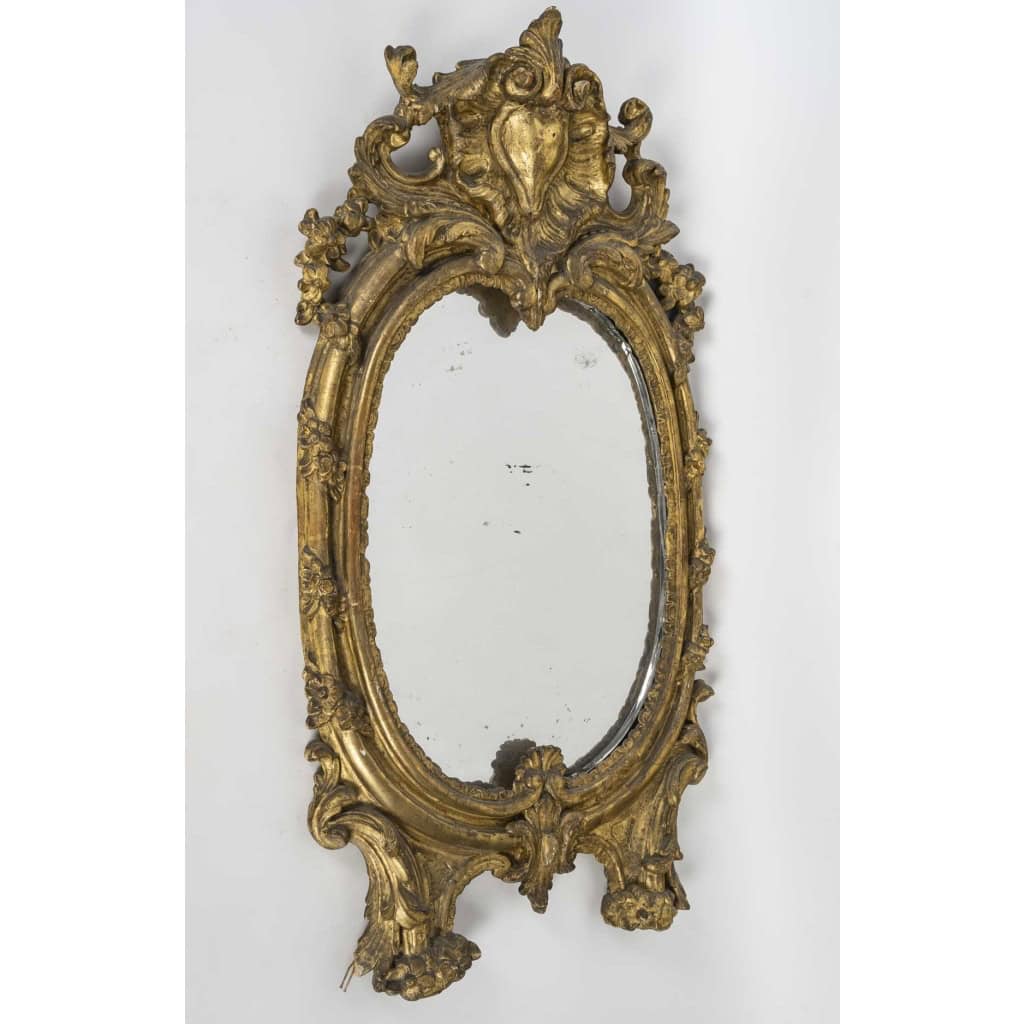 Carved and gilded wooden mirror frame | Biron |||||||