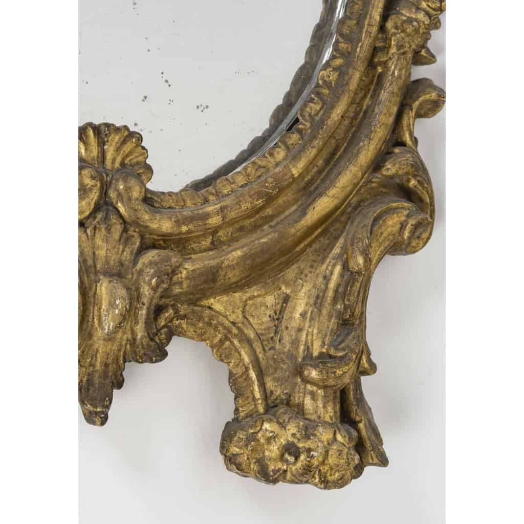 Carved and gilded wooden mirror frame | Biron Carved and gilded wooden mirror frame