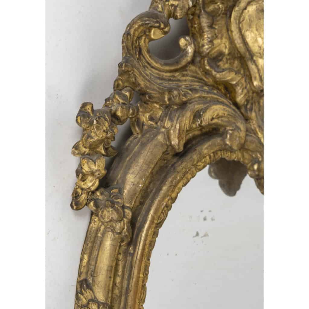 Carved and gilded wooden mirror frame | Biron Carved and gilded wooden mirror frame