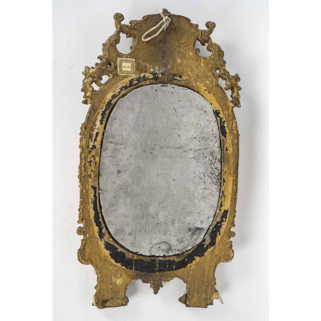Carved and gilded wooden mirror frame | Biron Carved and gilded wooden mirror frame