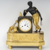 Pendule Au Matelot D’époque Empire, Dite « Au Nègre », Bronze Doré Et Bronze Patiné d’après Deverberie | Biron |||||||||||