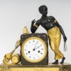 Pendule Au Matelot D’époque Empire, Dite « Au Nègre », Bronze Doré Et Bronze Patiné d’après Deverberie | Biron Pendule Au Matelot D’époque Empire, Dite « Au Nègre », Bronze Doré Et Bronze Patiné d’après Deverberie