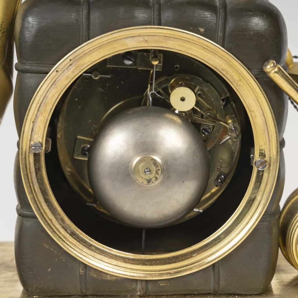 Pendule Au Matelot D’époque Empire, Dite « Au Nègre », Bronze Doré Et Bronze Patiné d’après Deverberie | Biron Pendule Au Matelot D’époque Empire, Dite « Au Nègre », Bronze Doré Et Bronze Patiné d’après Deverberie