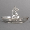 Cendrier Baguier « Souris » verre blanc de René LALIQUE | Biron ||||||