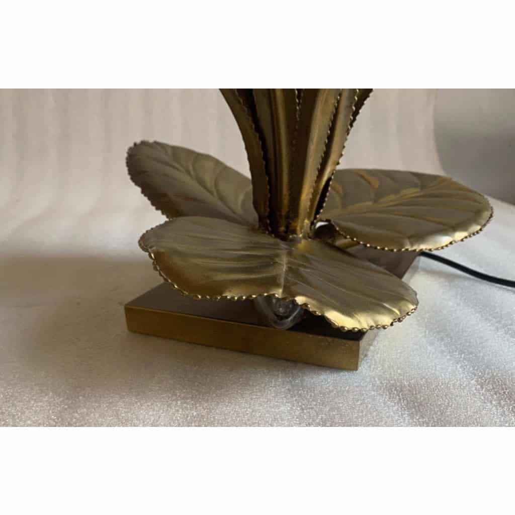 1970′ Lampe aux Roseaux Style Maison Jansen Laiton