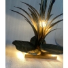 1970′ Lampe aux Roseaux Style Maison Jansen Laiton