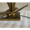 1970′ Lampe aux Roseaux Style Maison Jansen Laiton