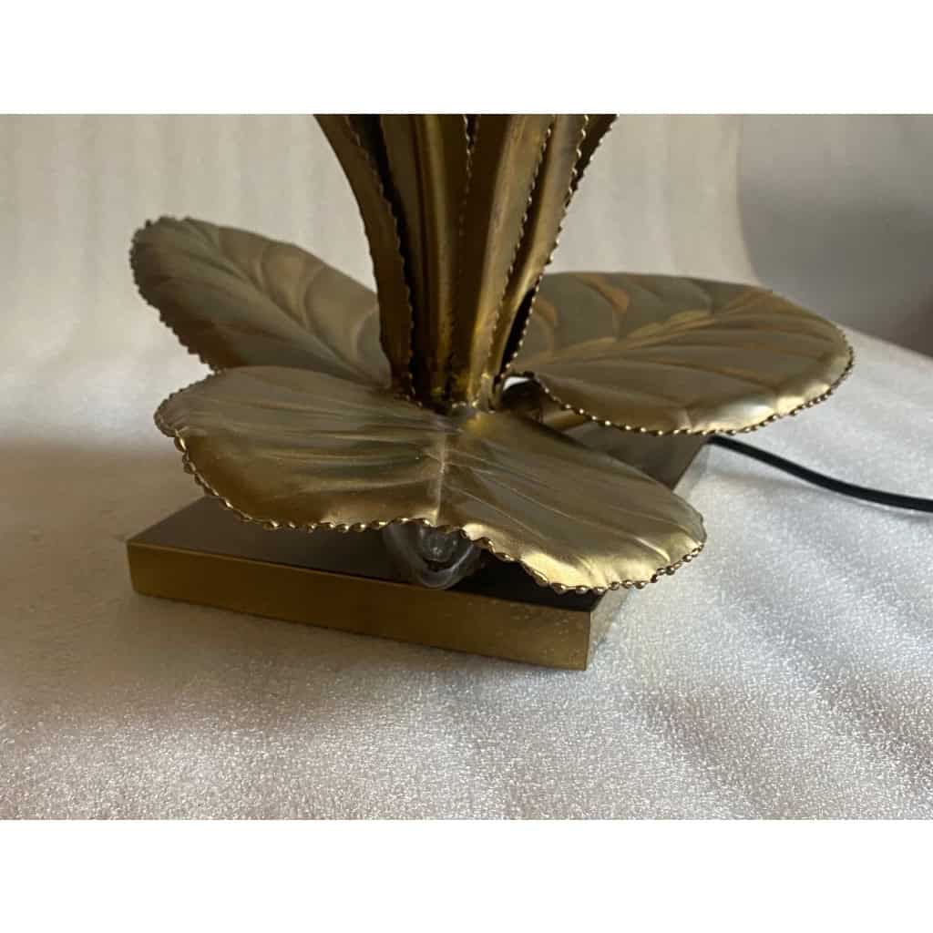 1970′ Lampe aux Roseaux Style Maison Jansen Laiton