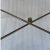 1950′ Table Maison Baguès Ou Maison Jansen Décor Bambou en Bronze Doré Avec Plateau Laque de Chine Aux Oiseaux Et Fleurs