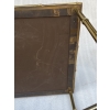 1950′ Table Maison Baguès Ou Maison Jansen Décor Bambou en Bronze Doré Avec Plateau Laque de Chine Aux Oiseaux Et Fleurs