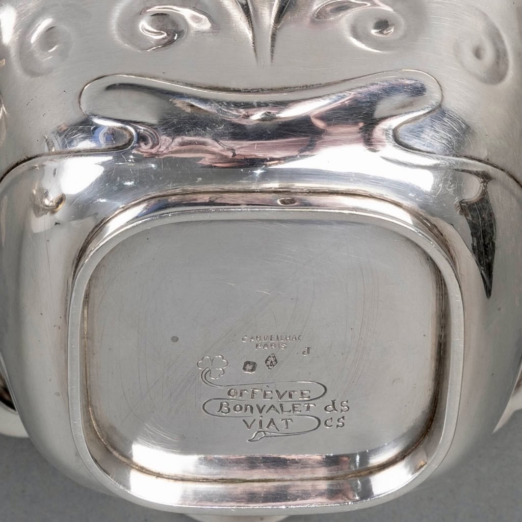 Service Thé et Café Art Nouveau argent massif et ivoire de BONVALET pour Cardeilhac | Biron Service Thé et Café Art Nouveau argent massif et ivoire de BONVALET pour Cardeilhac