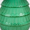 Vase « Ferrières » verre vert émeraude de René LALIQUE | Biron Vase "Ferrières" verre vert émeraude de René LALIQUE