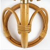 1950s, Paire d’appliques en rotin Louis Sognot | Biron 1950s, Paire d'appliques en rotin Louis Sognot